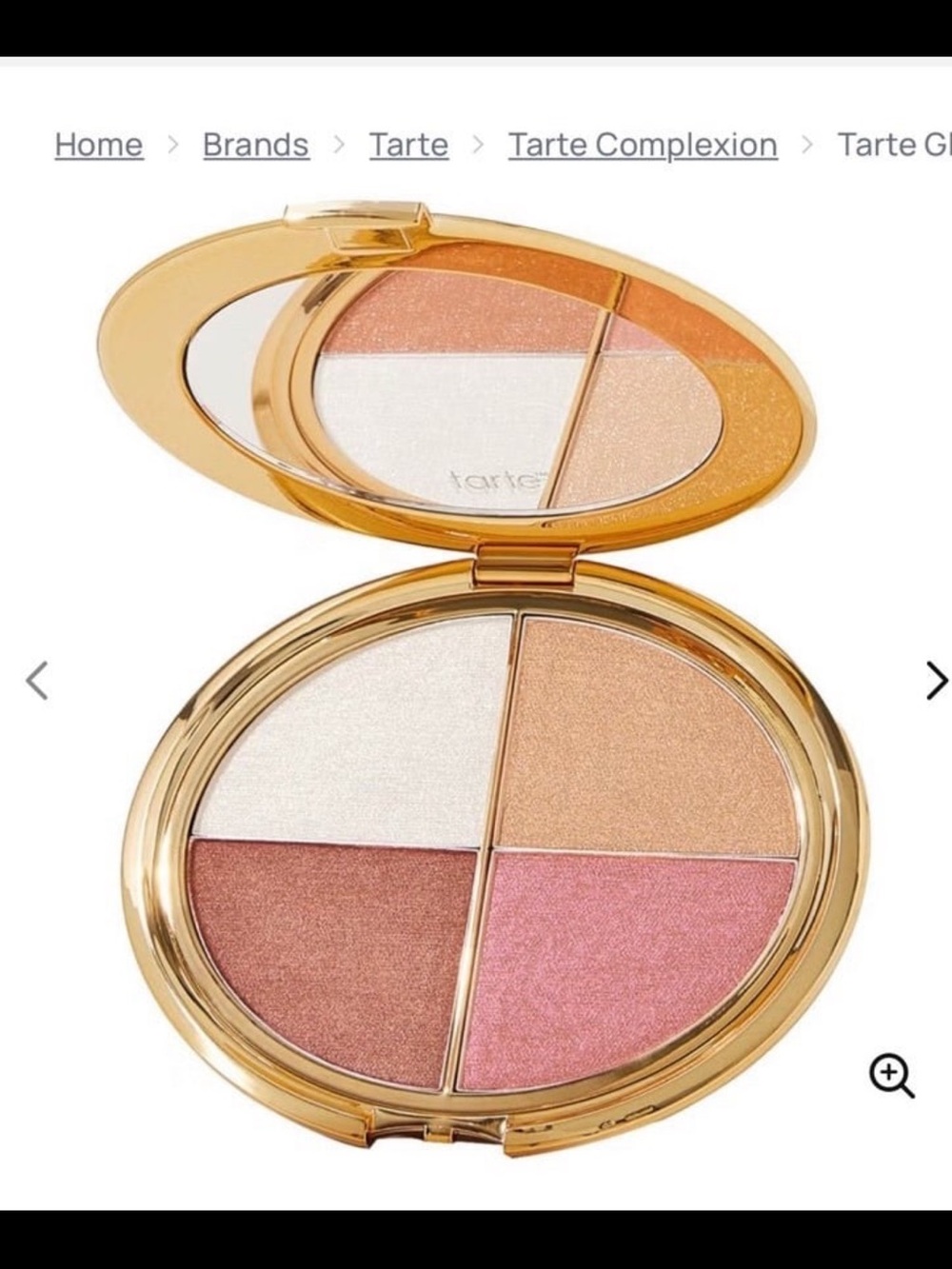 tarte Gold Glow Wardrobe Highlighting Palette Compact - Picture 10 of 10